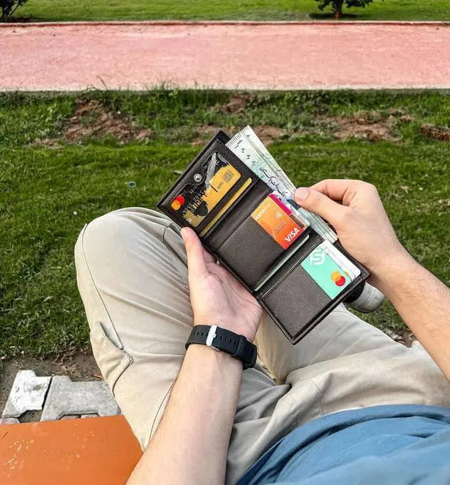 Men’s Premium Leather Wallet – Slim Stylish Durable Multicolor Pocket-Friendly Design